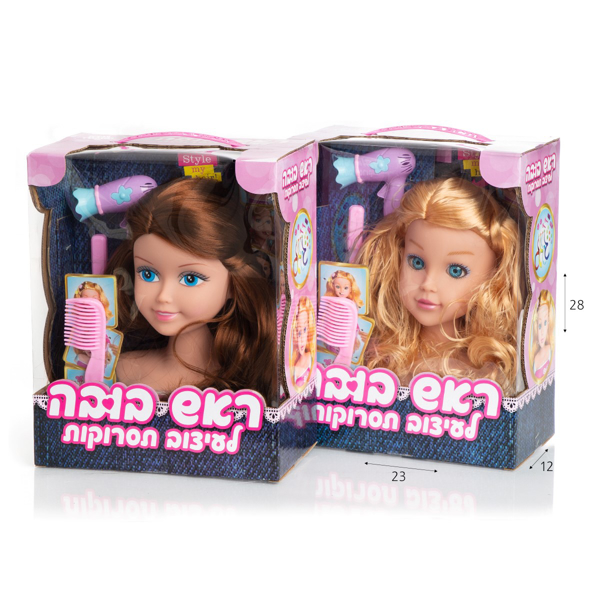 תמונה של ראש בובה לולה עם מברשת