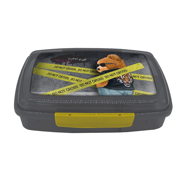 תמונה של קופסת אוכל דגם דובון
