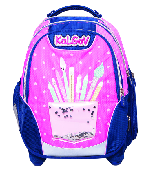 תמונה של עודפים ילקוט X-BAG עפרונות ורוד קל גב